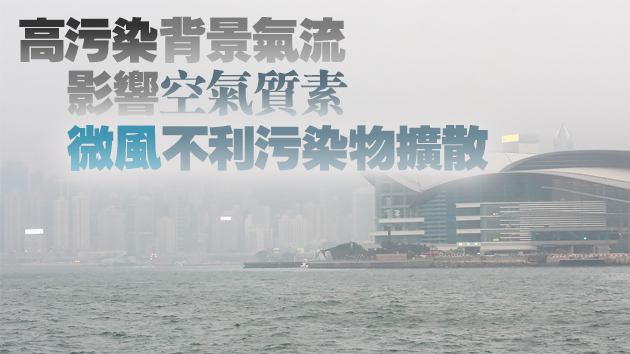 本港今日空氣質量健康指數或達「嚴重」水平
