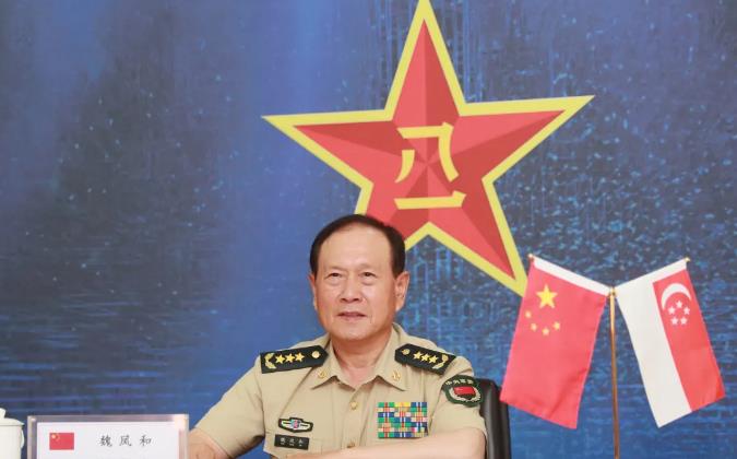 魏鳳和同新加坡國防部長視頻通話 