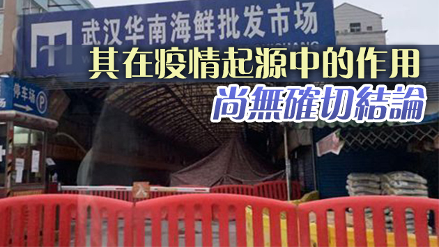 新冠病毒全球溯源研究中國部分：華南海鮮市場不是疫情發源地