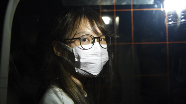 亂港分子周庭明日刑滿出獄 警方將評估風險