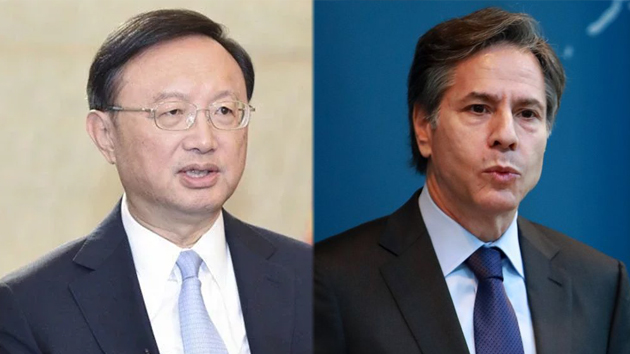 楊潔篪應約同布林肯通電話 促美慎重妥善處理涉台問題