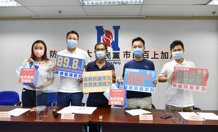 新民黨調查：近9成市民認為防疫開支對家庭開支造成沉重負擔