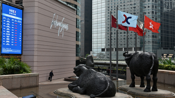 港股收市升507點 康希諾生物大漲12%