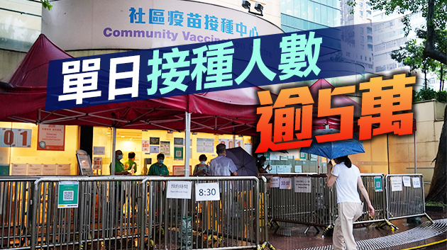 本港已接種新冠疫苗逾361萬劑 逾217萬人接種首劑