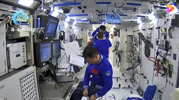 有片｜中國3名航天員在空間站祝黨生日快樂