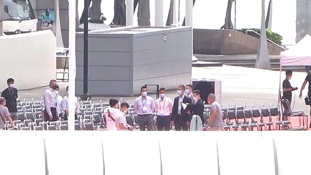 新「一哥」蕭澤頣視察會展及金紫荊廣場保安安排