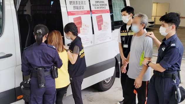 入境處打擊非法勞工 拘捕9黑工4僱主