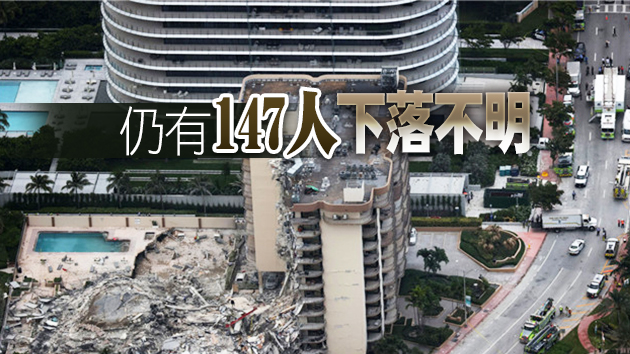 美國佛羅里達州塌樓事故死亡人數升至16人