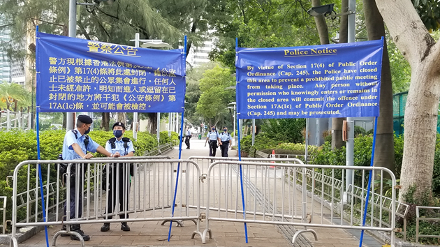 警方封維園球場等範圍 指若有人進入屬違法