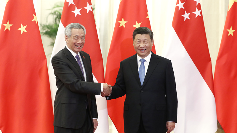 新加坡總理李顯龍親筆寫中文賀詞：祝賀中國共產黨百年華誕