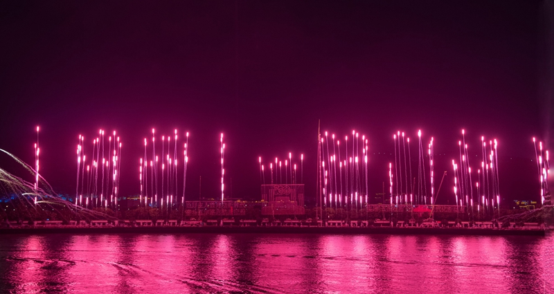 湖南長沙：焰火盛宴獻禮建黨100周年