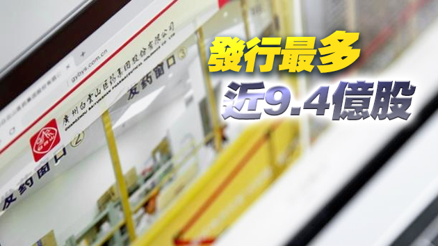 中證監批准白雲山分拆廣州醫藥在港上市