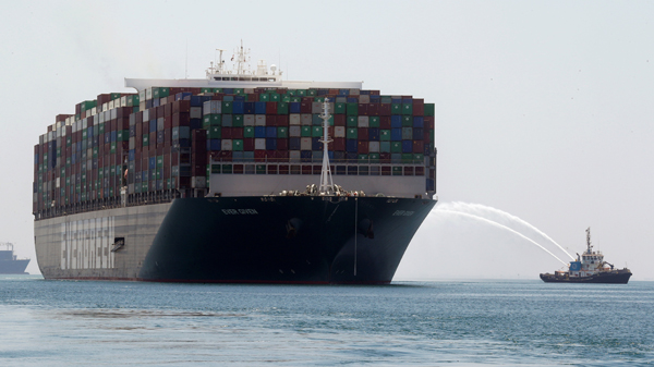 船東與管理局簽署和解協議 長賜號貨輪駛離蘇伊士運河