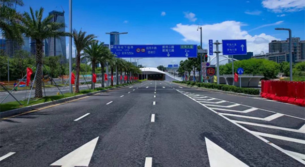 深圳前海地下道路開通 無縫連接南坪快速二期