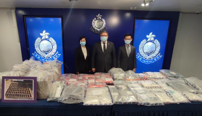 警方反毒品行動拘6男女 檢獲市值約6300萬元毒品