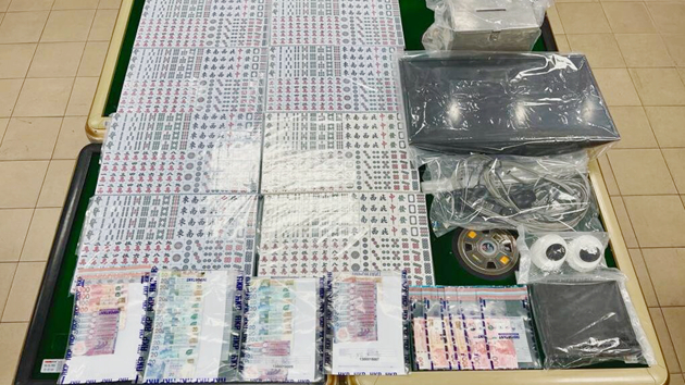 警方黃大仙冚非法麻雀賭檔 拘捕7人