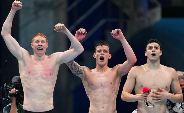 4x200米自由泳接力 英國隊奪冠