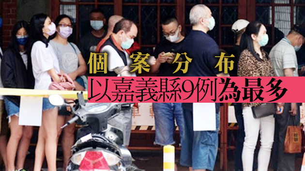台灣新增21例本土新冠肺炎確診病例