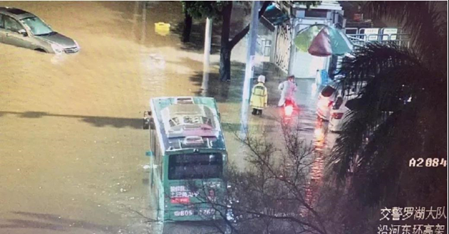 深圳羅湖半小時砸下一天暴雨量  應急處突能力到位
