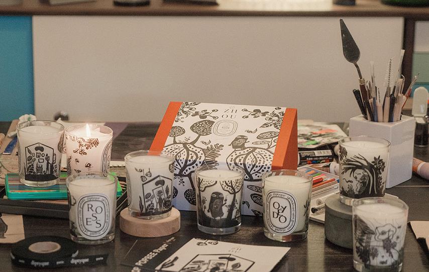 【家品】DIPTYQUE聯乘插畫師Mickco Chan 推藝術香氛蠟燭