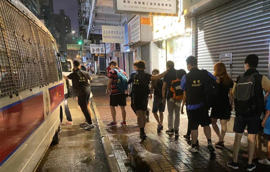 警搗油麻地毒窟拘15人 檢獲市值約5.1萬元毒品