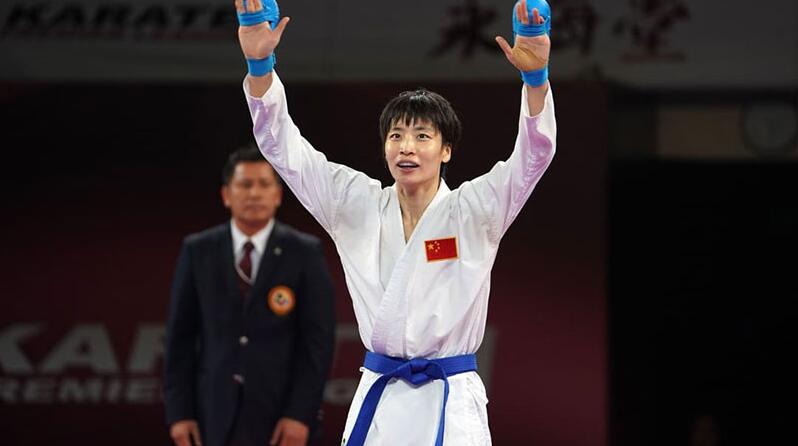 中國空手道女將尹笑言戰勝埃及選手晉級決賽