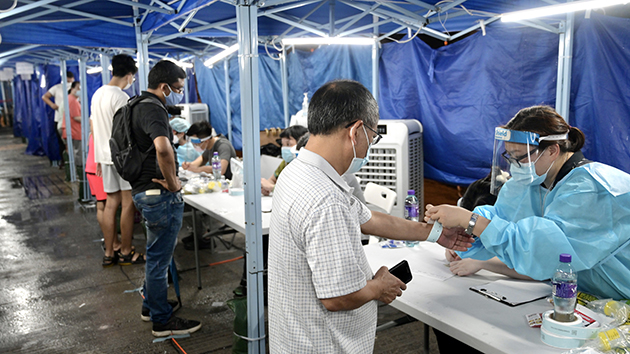 上環海景大廈約300名居民強檢 無發現確診個案