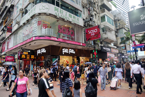 銅鑼灣商舖空置率連跌三個月