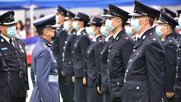 民安隊舉行第82屆新隊員結業會操