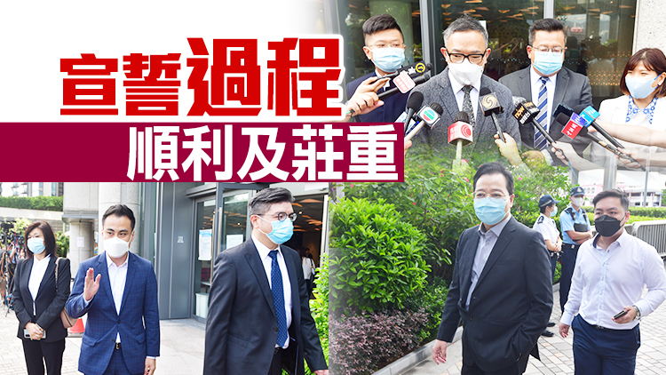 首批港島區區議員宣誓 東區區議員蔡志強缺席即被DQ