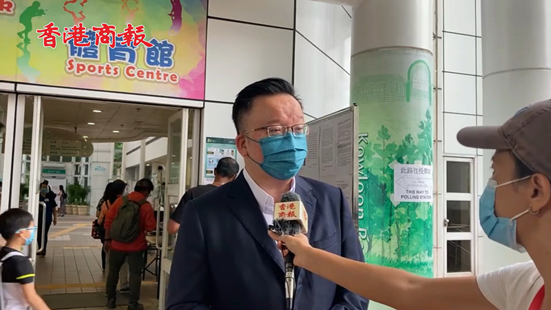 有片｜法律界選委陳曉峰：望選舉出愛國愛港、 德才兼備的賢能