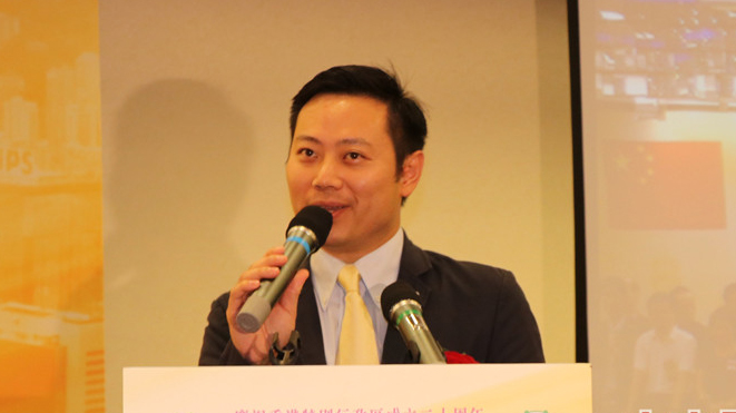 徐英偉祝賀江旻憓在全運會奪得銅牌