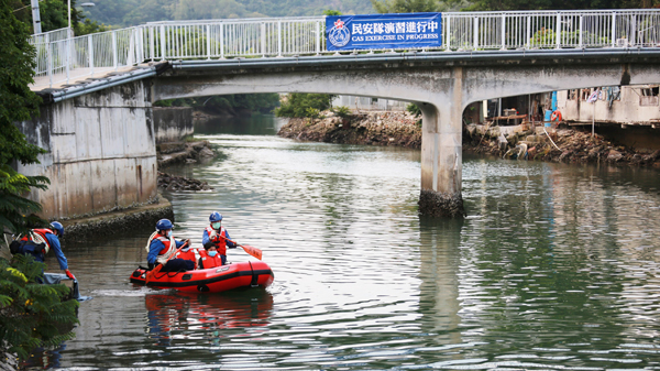 模擬超強颱風襲港救援工作 民安隊「天秤座」演習圓滿結束