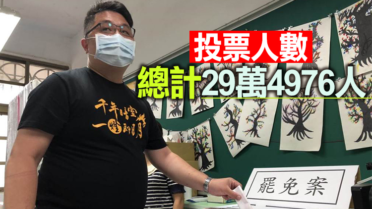 刪Q領銜人今早投票 「台獨立委」陳柏惟罷免案結果即將出爐