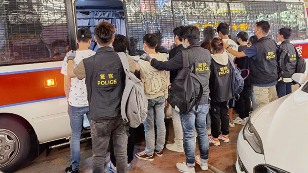 警旺角冚非法釣魚機賭場 拘負責人及8名賭客