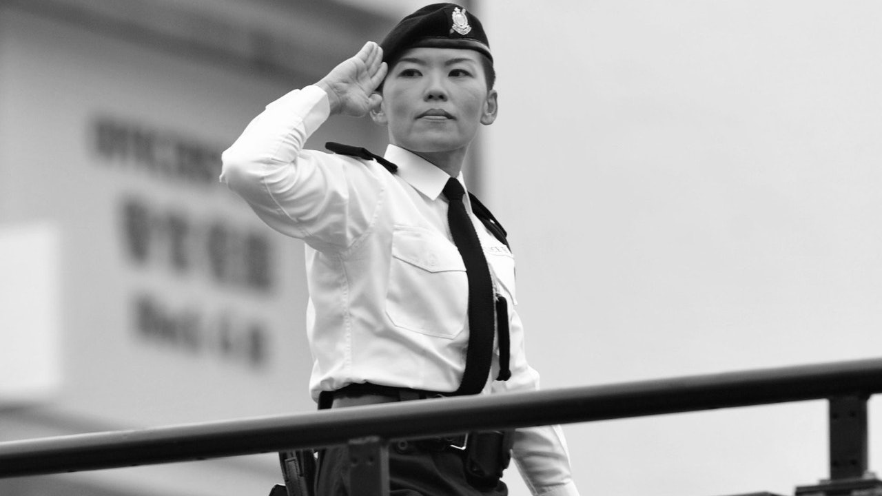 警隊今日為殉職女督察林婉儀舉行最高榮譽喪禮 靈柩浩園安葬