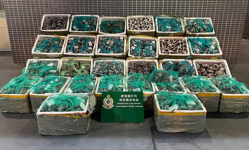 海關截查入境車拘3男 檢逾140萬元走私大閘蟹及冷凍食品