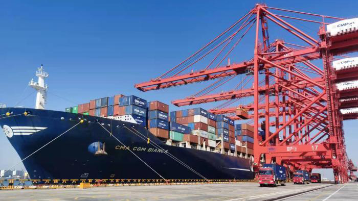 粵港澳大灣區首個5G智慧港口媽灣智慧港開港