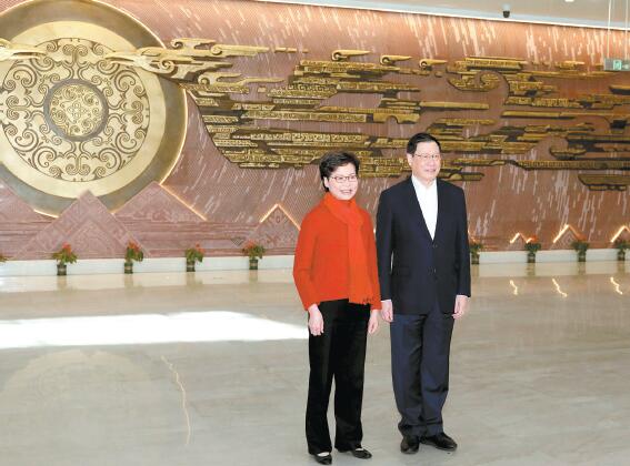 林鄭參觀湖北省博物館