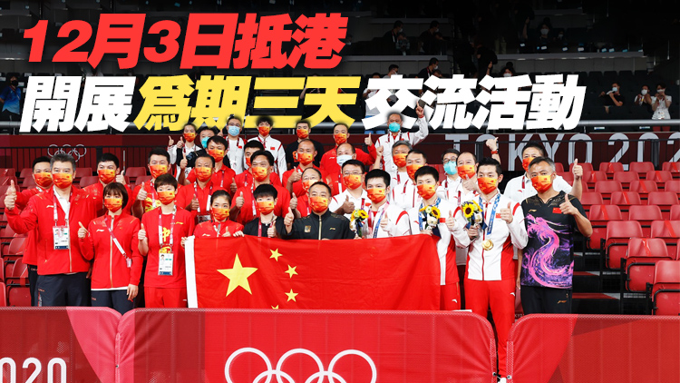 內地奧運健兒代表團即將訪港