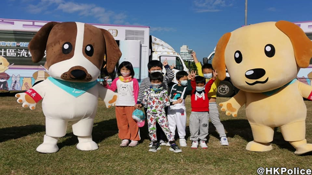 警派兩吉祥物Sunny及Zander 傳遞愛護動物信息