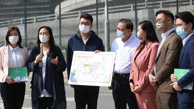 民建聯考察蓮塘香園圍口岸  要求盡快通關加快發展打鼓嶺