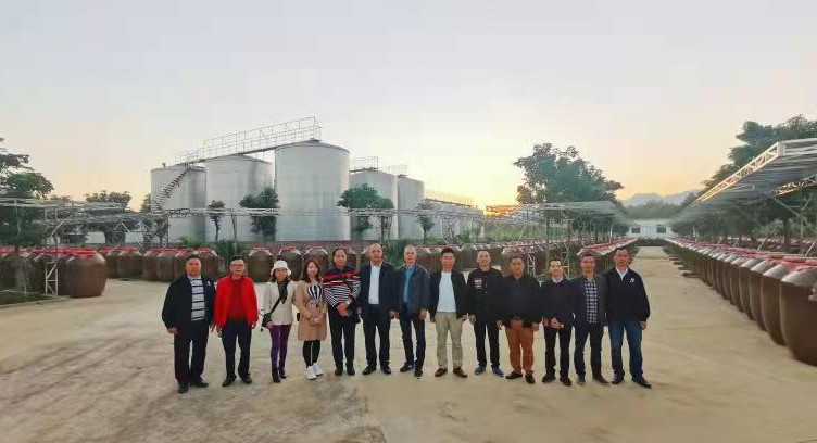 參訪鄉村振興示範企業  粵港媒企考察桂平乳泉液酒業