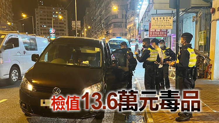警方西九龍截查可疑車輛 拘捕25人涉販毒酒駕等罪