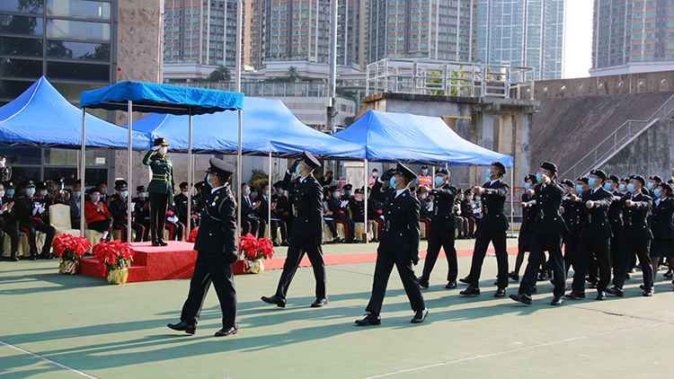 民安隊舉行第83屆新隊員結業會操
