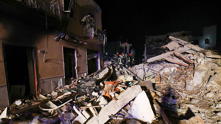圖集丨意大利西西里島氣體爆炸致塌樓 至少3死6失蹤