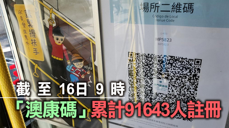 本月20日起澳門擴大「澳康碼」使用範圍至所有社會服務設施