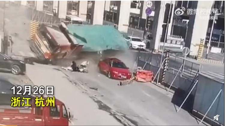 杭州一大貨車側翻致3死 涉事人員已被控制