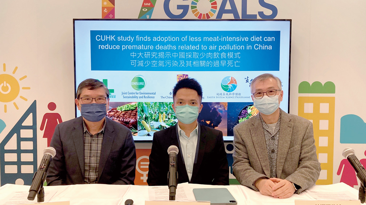 中大研究：多菜少肉飲食模式可減輕中國嚴重空氣污染問題