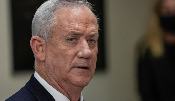 ​巴勒斯坦總統阿巴斯同以色列防長甘茨會面